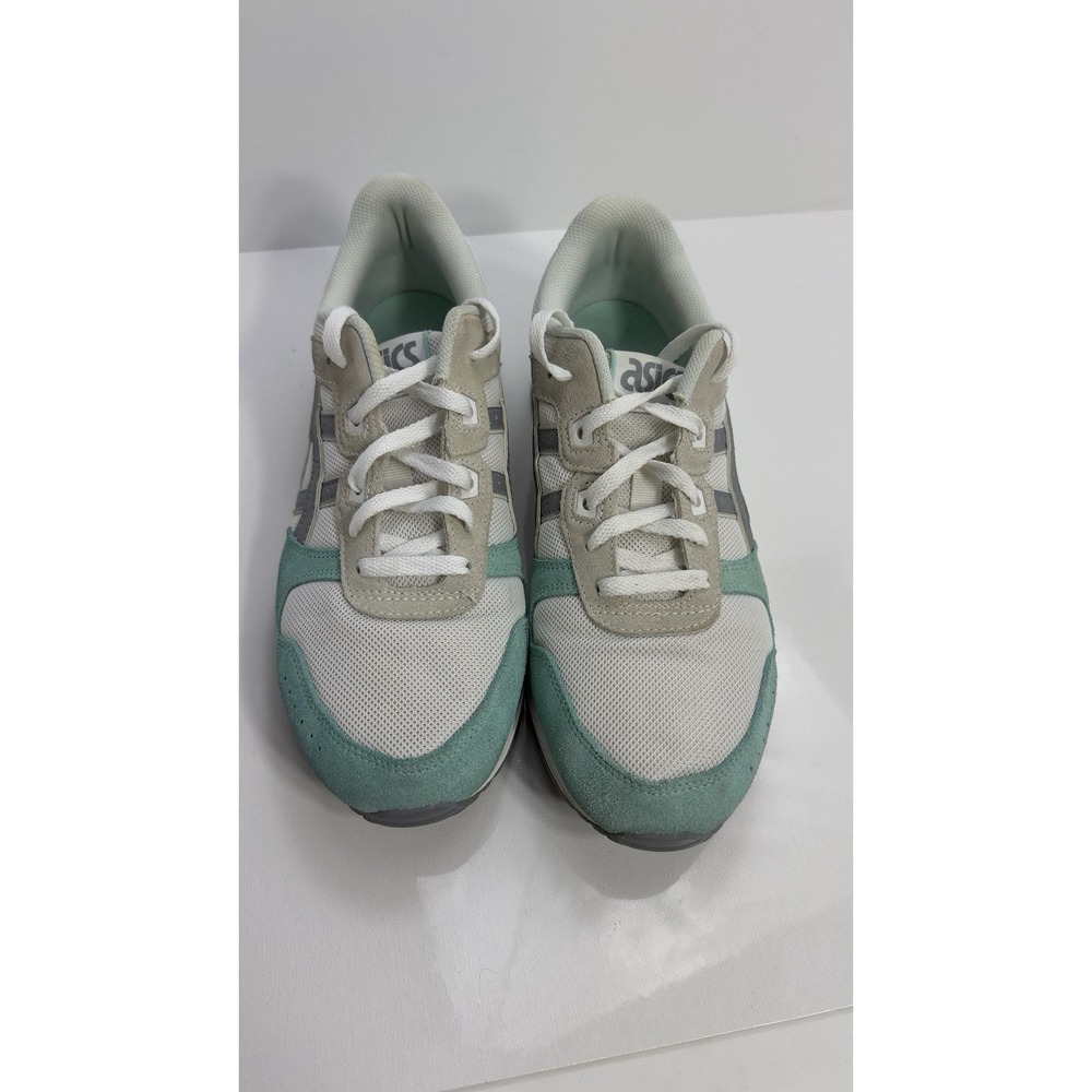 ASICS Women's Lyte Classic Sneakers Teal Suede Gray Mesh White Size 10 US - Picture 2 of 8